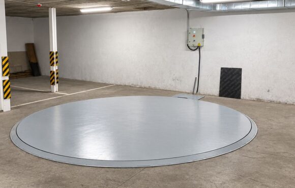 plataforma_giratoria Plataforma giratoria para coches en Madrid: instalación a medida en garaje privado